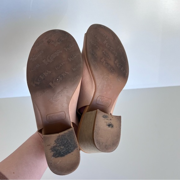 Kork-Ease Cayleigh Leather Peep Toe Wedge Sandal Heel - Picture 8 of 8